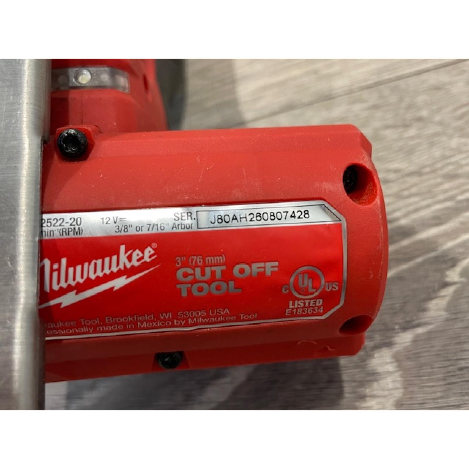 AS-IS Milwaukee FUEL 12V Lithium-Ion Brushless Cordless 3 in. Cut Off Saw (Tool-Only)