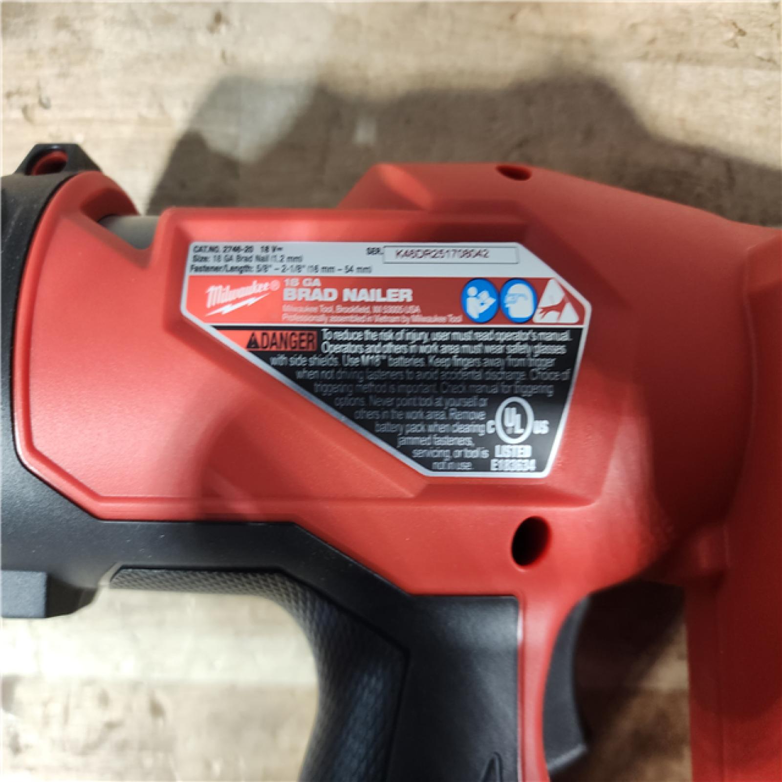 HOUSTON LOCATION - AS - IS Milwaukee FUEL 18-Volt Lithium-Ion Brushless Cordless Gen II 18-Gauge Brad Nailer (Tool-Only)