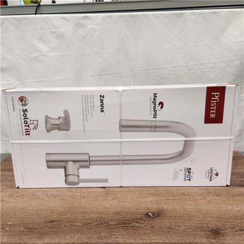 NEW! Pfister Zanna Pull Down Sprayer Kitchen Faucet with Deckplate and Soap Dispenser in Spot Defense Stainless Steel