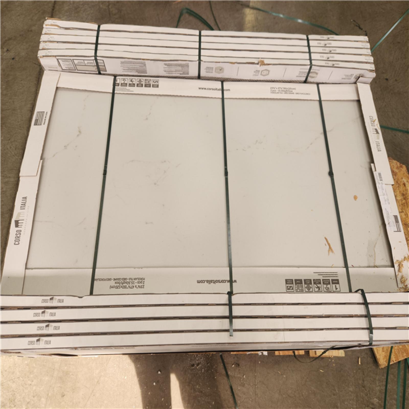 Phoenix NEW Corso Italia Impero Prestige White Matte 24 in. x 48 in. Marble Look Porcelain Floor and Wall Tile (527 sq. ft./34 Case)