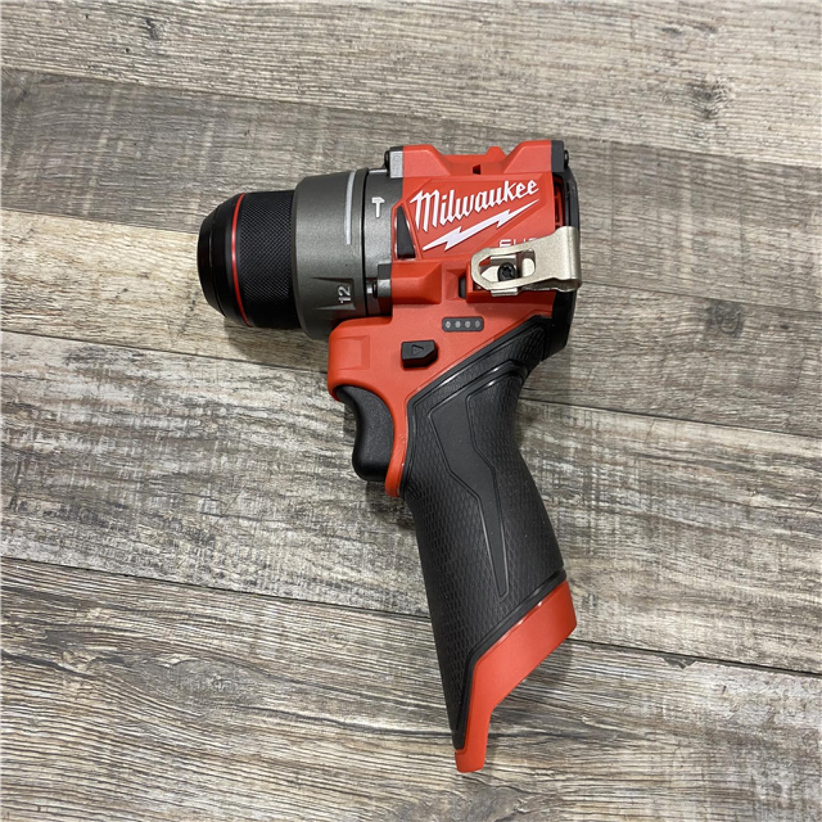 AS-IS Milwaukee FUEL 12-Volt Lithium-Ion Brushless Cordless 1/2 in. Hammer Drill Kit