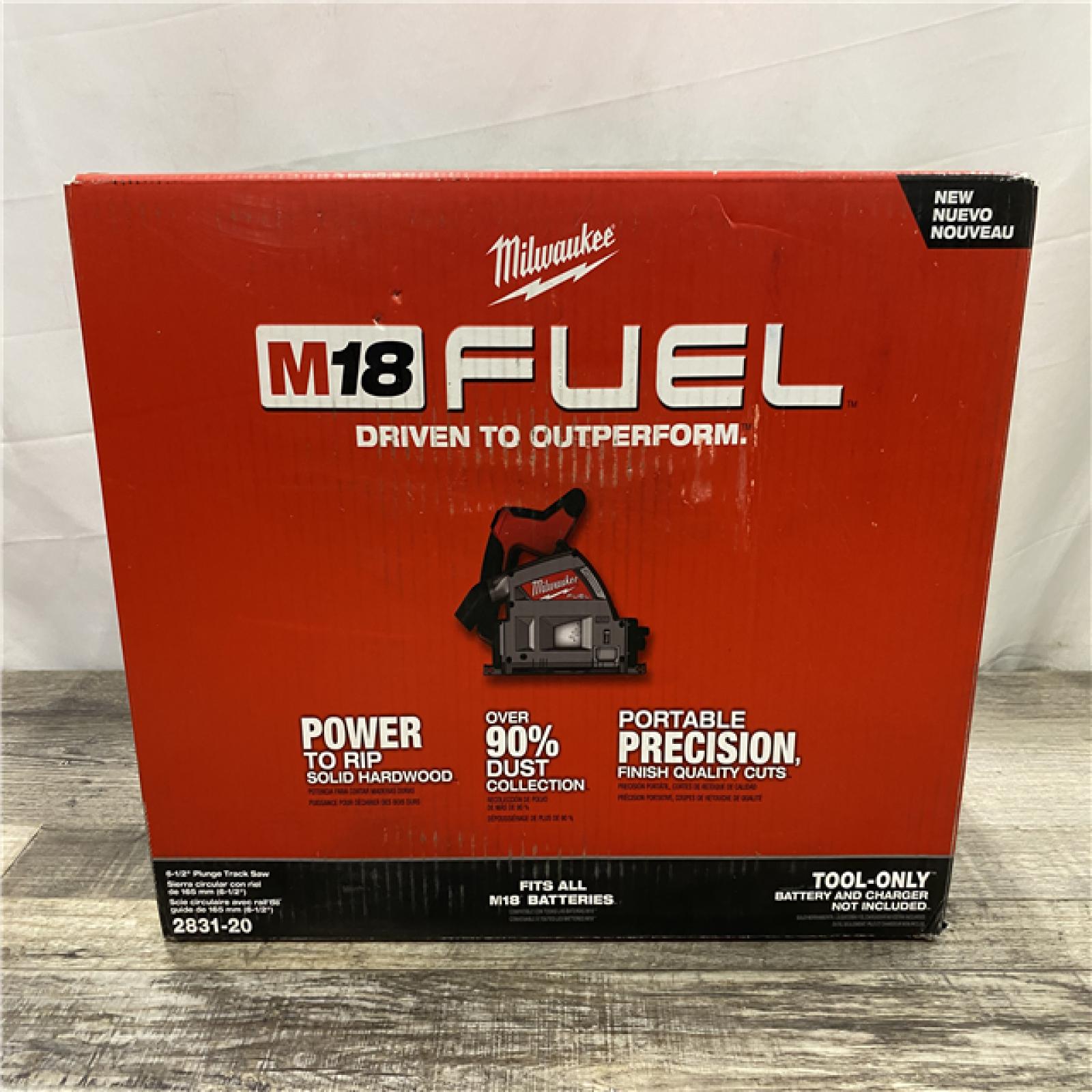 NEW - Milwaukee FUEL 18V Lithium-Ion Cordless Brushless 6-1/2 in. Plunge Cut Track Saw (Tool-Only)