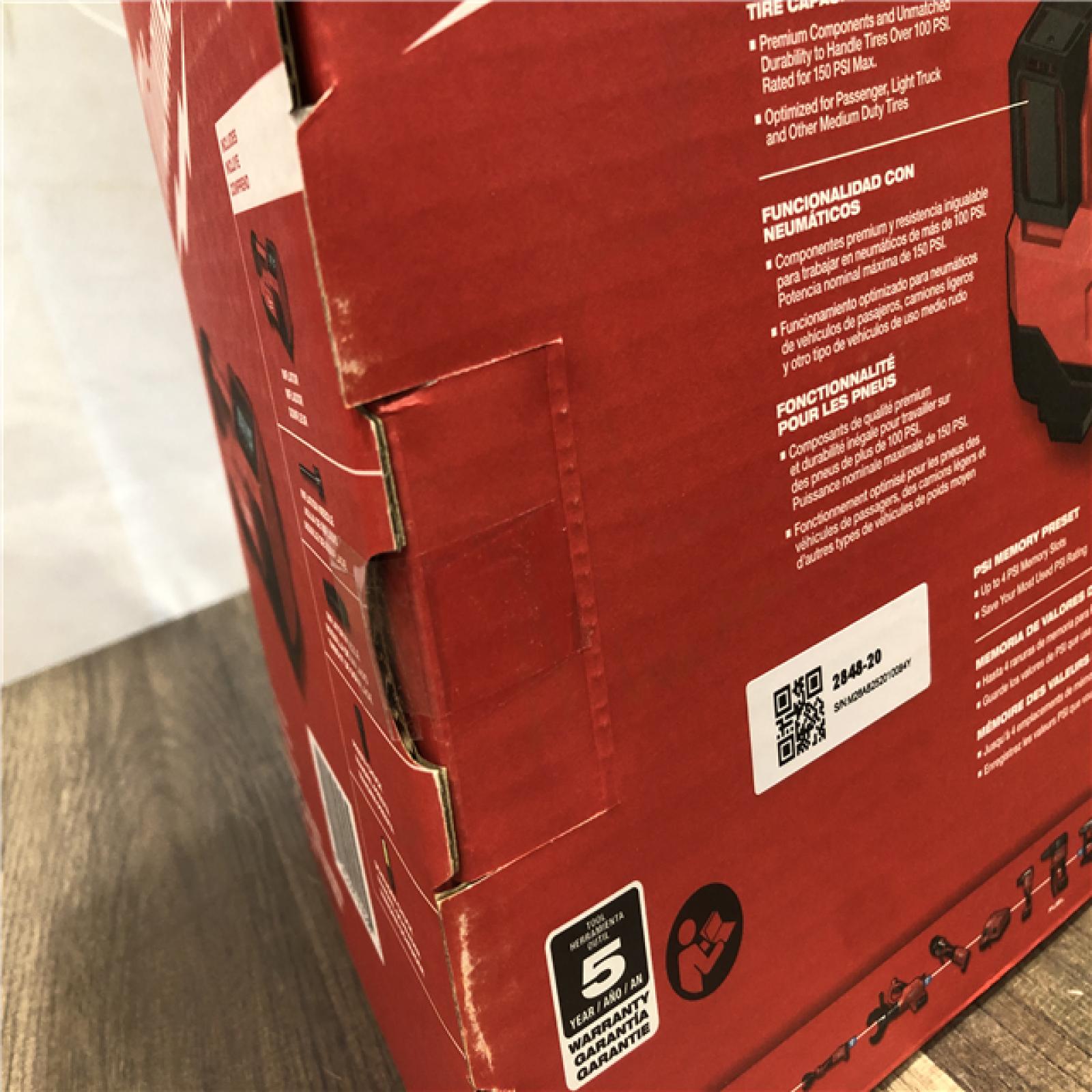 NEW- Milwaukee 18-Volt Lithium-Ion Cordless Electric Portable Inflator (Tool-Only)