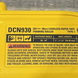 AS-IS DEWALT 20-Volt 30° Cordless Framing Nailer Kit