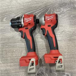 AS-IS Milwaukee 18V Lithium-Ion Brushless Cordless Compact Drill/Impact Combo Kit