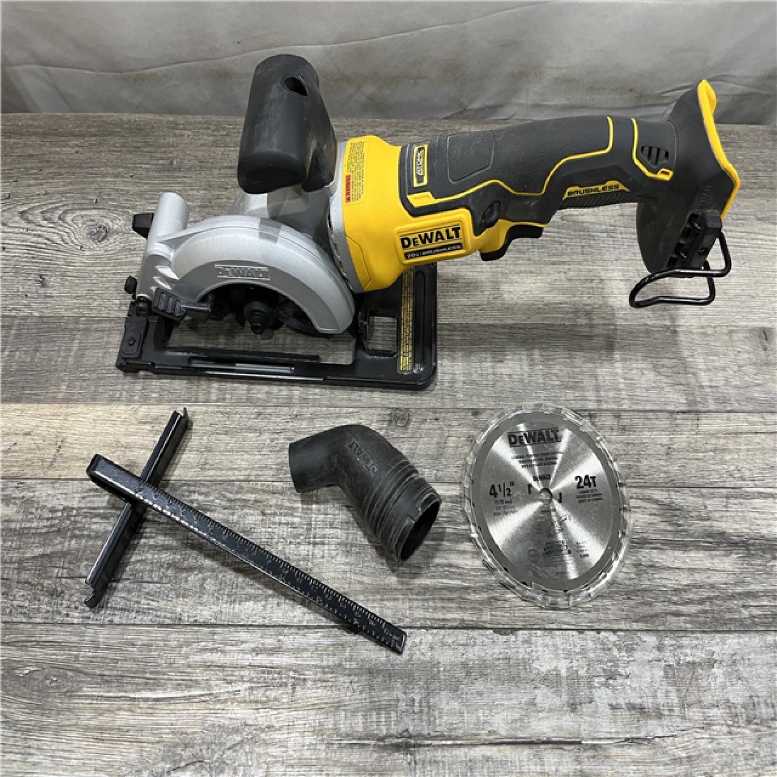 AS-IS DEWALT ATOMIC 20V MAX Cordless Brushless 4-1/2 in. Circular Saw (Tool Only)