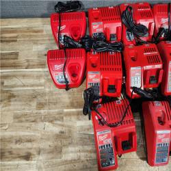 HOUSTON LOCATION - AS - IS MILWAUKEE BATTERY CHARGER PACK QTY - 10