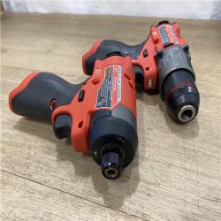 AS-IS Milwaukee FUEL 12-Volt Lithium-Ion Brushless Cordless Hammer Drill and Impact Driver Combo Kit