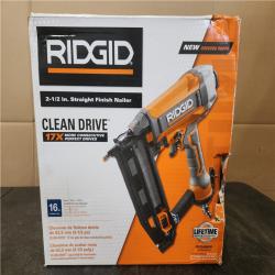 Phoenix NEW RIDGID Pneumatic 16-Gauge 2-1/2 in. Straight Finish Nailer with CLEAN DRIVE Technology