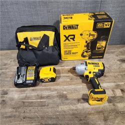 HOUSTON LOCATION - AS-IS (APPEARS LIKE NEW) Dewalt 20V MAX Lithium-Ion Cordless 1/2 in. Impact Wrench Kit W/ BATTERY & CHARGER