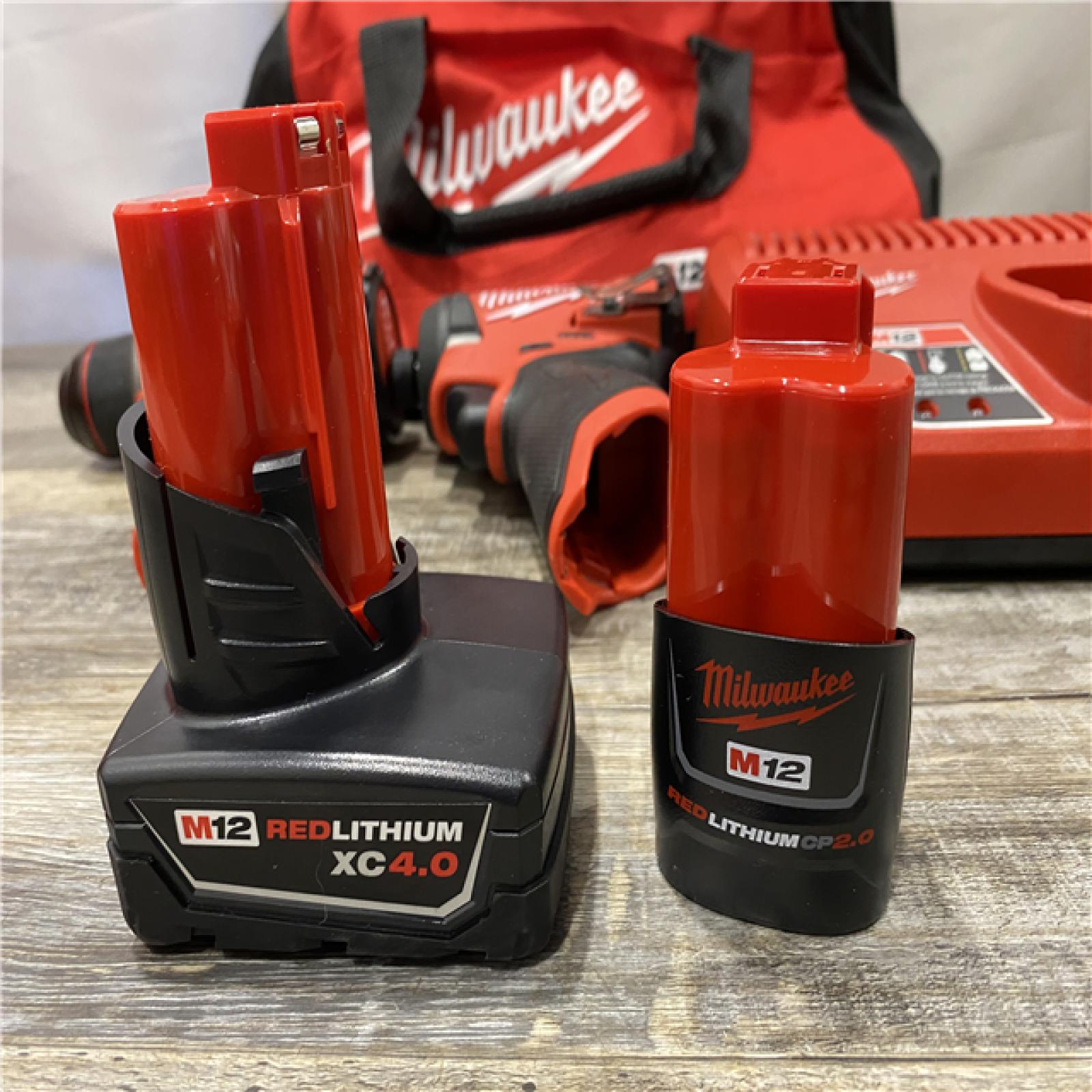 AS-IS Milwaukee FUEL 12-Volt Lithium-Ion Brushless Cordless Hammer Drill and Impact Driver Combo Kit