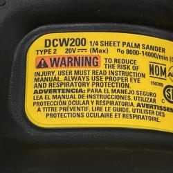 AS-IS DEWALT 20V MAX XR Cordless Brushless 1/4 Sheet Variable Speed Sander (Tool Only)