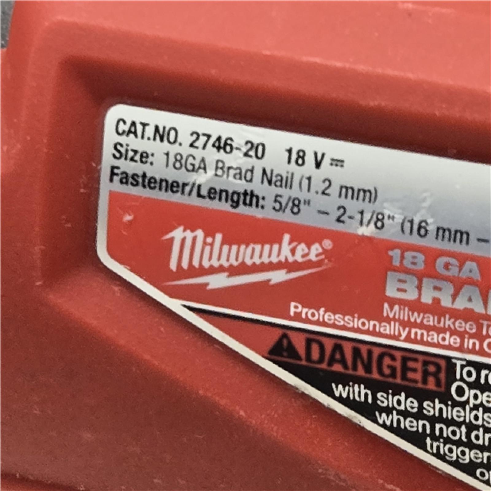 AS-IS Milwaukee M18 FUEL 18 Gauge Brad Nailer (TOOL ONLY)