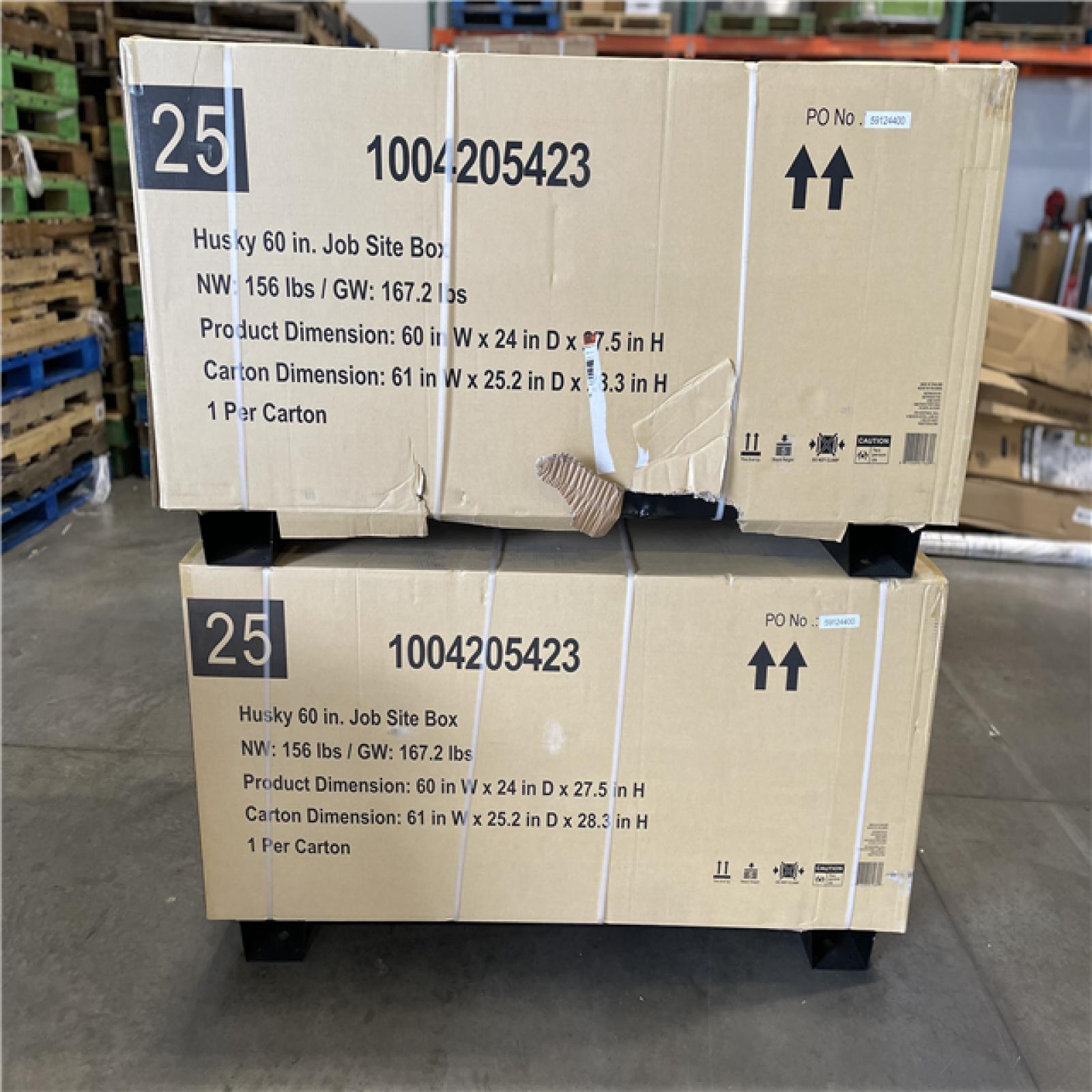 DALLAS LOCATION - AS-IS HUSKY 60IN JOB SITE BOX -(2 UINITS)