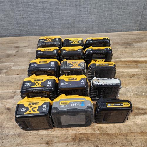 HOUSTON LOCATION - AS-IS DEWALT BATTERY PACK QTY - 15