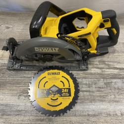 AS-IS DEWALT FLEXVOLT 60V MAX Cordless Brushless 7-1/4 in. Wormdrive Style Circular Saw (Tool Only)