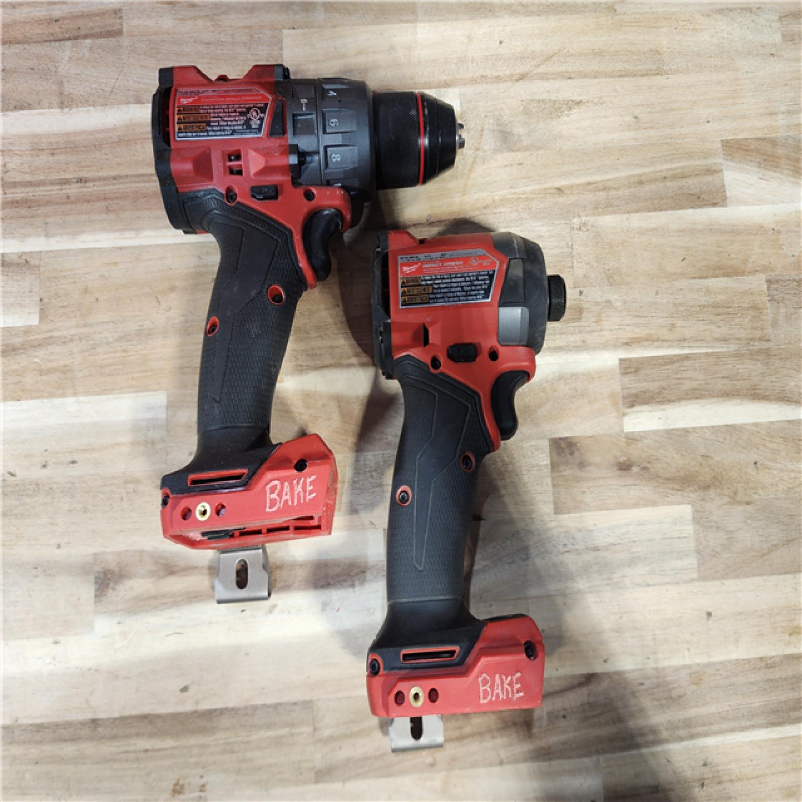 HOUSTON LOCATION - AS-IS Milwaukee  FUEL 18V Lithium-Ion Brushless Cordless Hammer Drill and Impact Driver Combo Kit