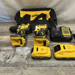 AS-IS DEWALT 20V XR Lithium-Ion Cordless 2-Tool Combo Kit
