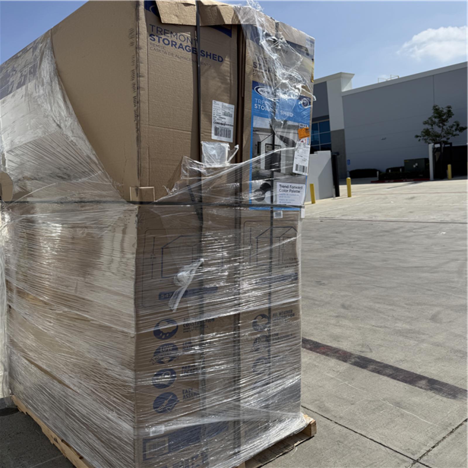 CALIFORNIA AS-IS Suncast Tremont Storage Shed (Includes boxes 1 & 2)