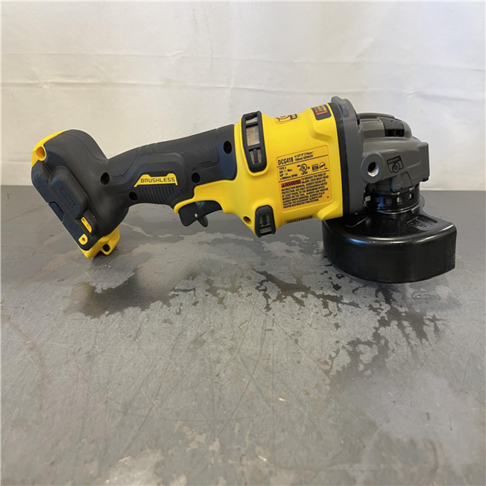 AS-IS - DEWALT FLEXVOLT 60V MAX Cordless Brushless 4.5 in. to 6 in. Small Angle Grinder with Kickback Brake