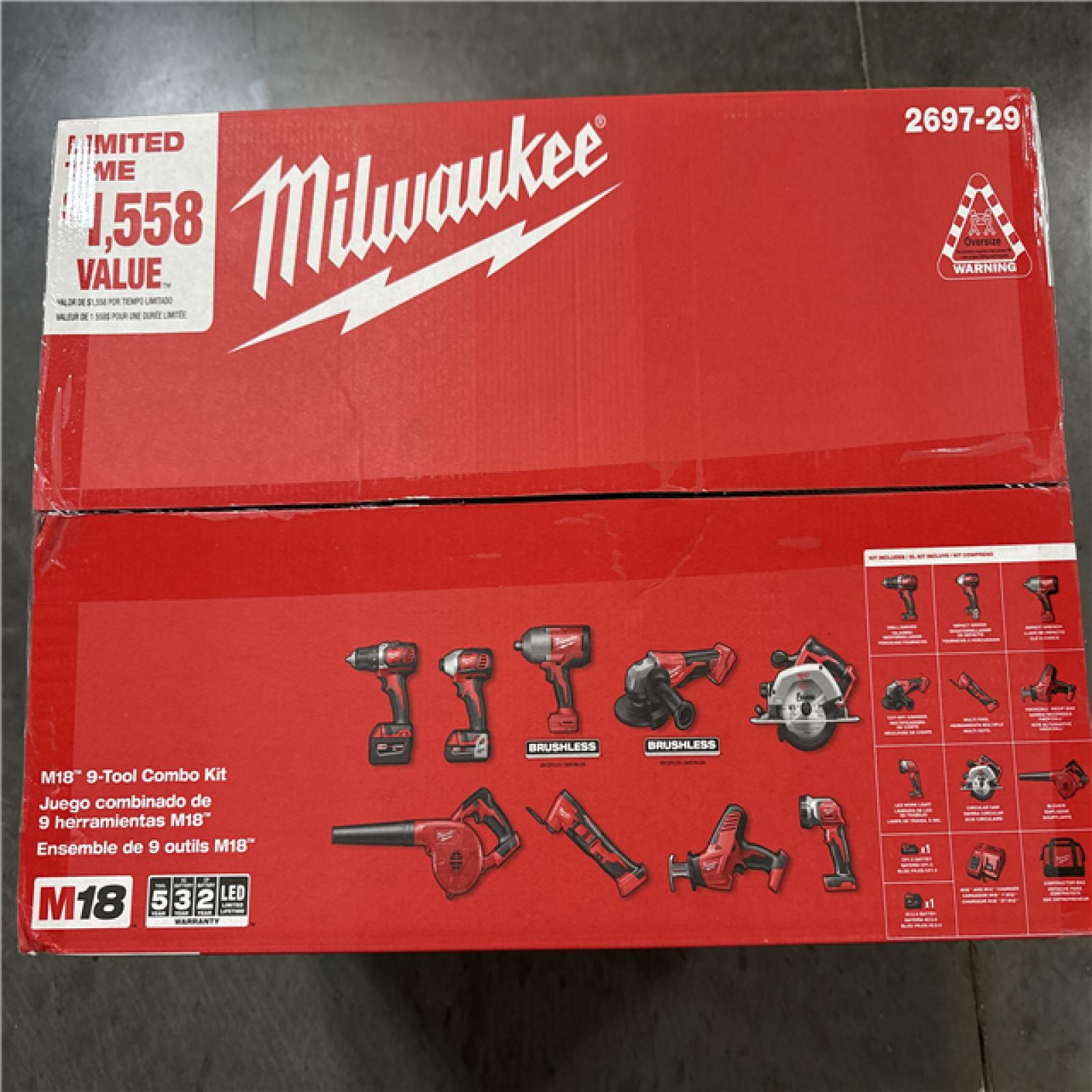 California NEW M18 9-Tool Combo Kit