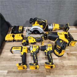 HOUSTON LOCATION - AS-IS (APPEARS LIKE NEW) DEWALT 20V Lithium-Ion Cordless 8-Tool Combo Kit