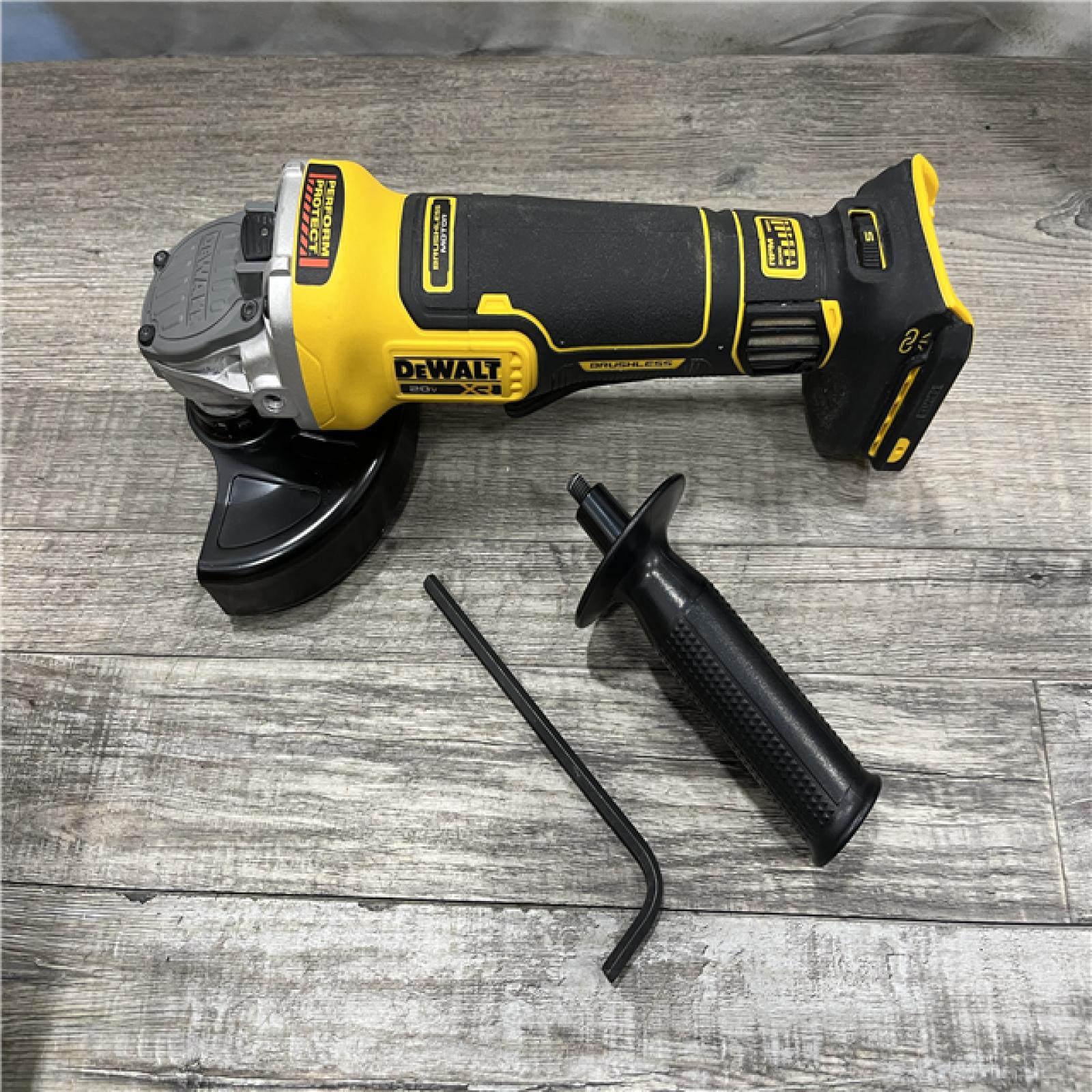 AS-IS DEWALT 20V XR Cordless 4-1/2. in. to 5 in. Variable Speed Angle Grinder (Tool Only)
