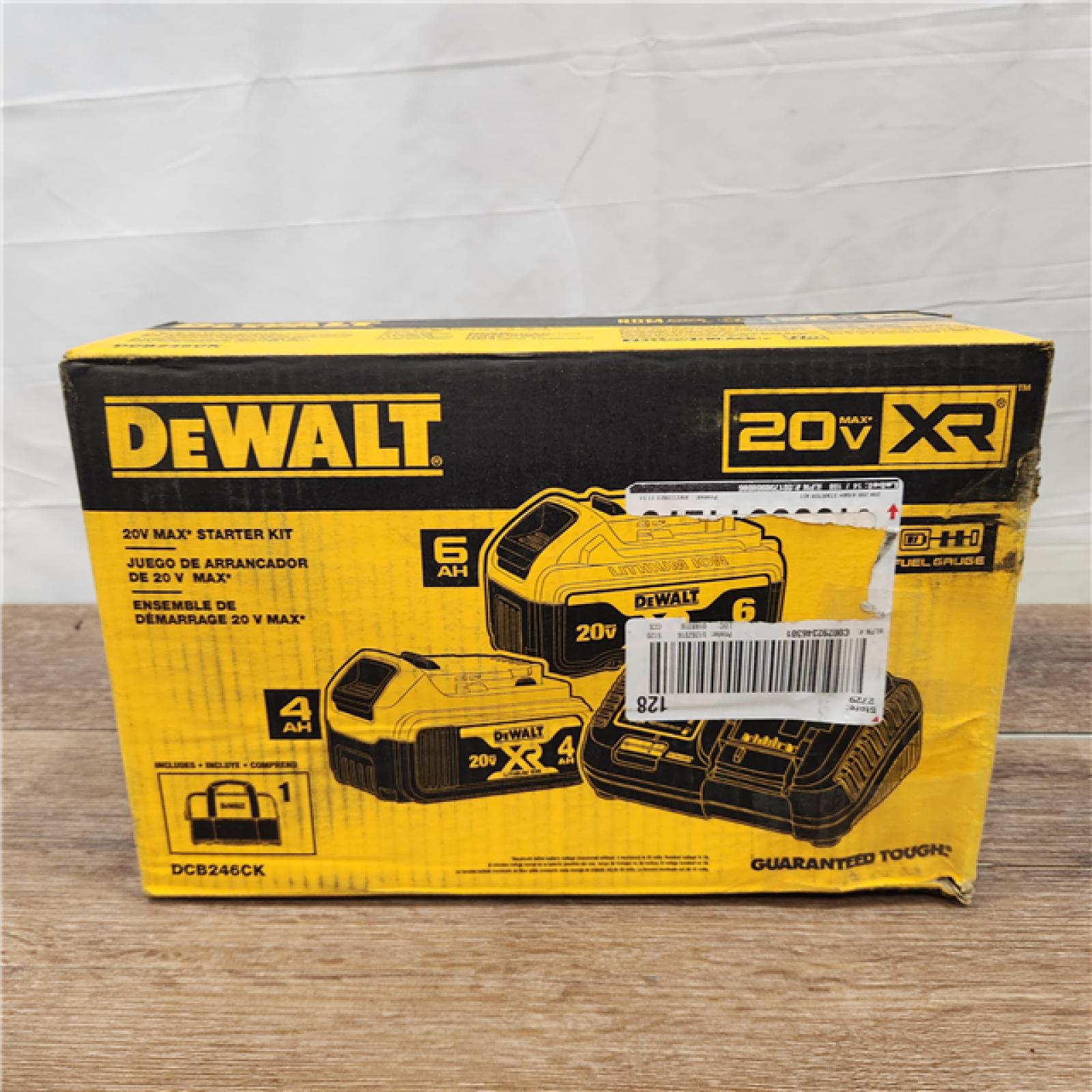 AS-IS DeWALT DCB246CK 20V MAX Compact Lithium-Ion Starter Kit