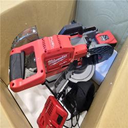 AS-IS Milwaukee M18 FUEL 18V 10 in. Cordless Dual Bevel Sliding Compound Miter Saw Kit