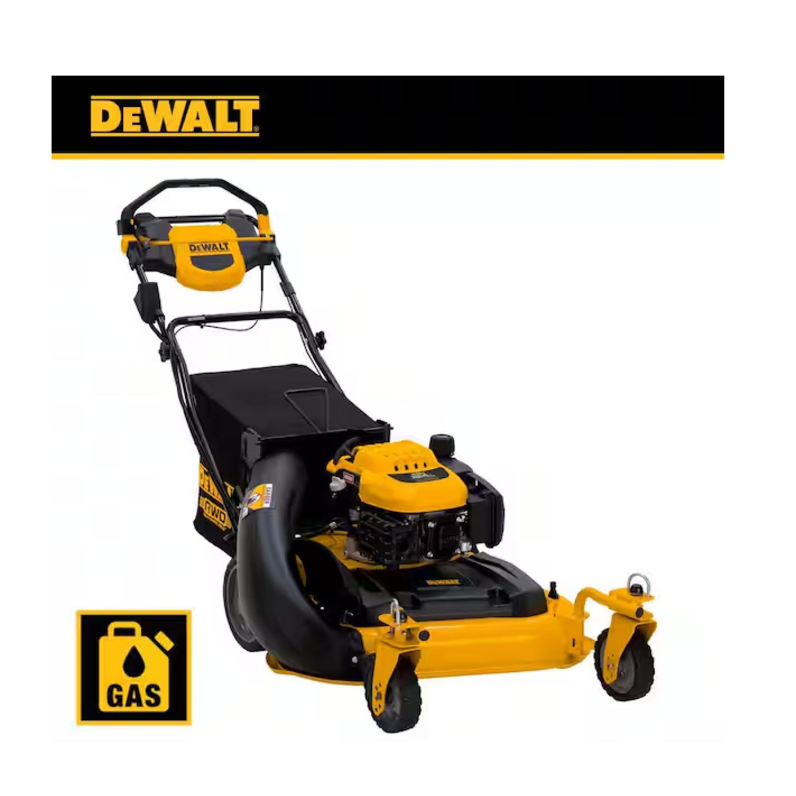 DALLAS LOCATION - DEWALT 28 in. 224cc E-GOV Engine 3-in-1 Gas RWD Self-Propelled Lawn Mower with High Rear Wheels