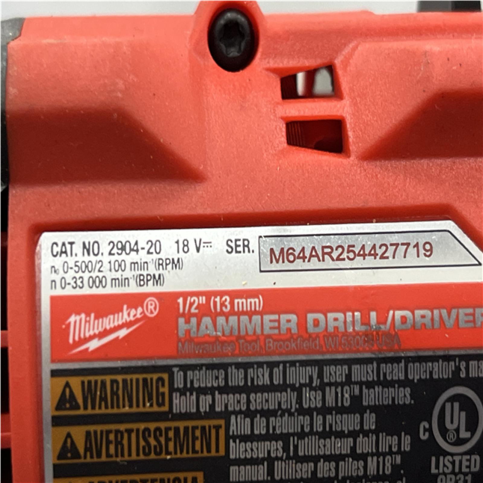 AS-IS Milwaukee FUEL 18V Lithium-Ion Brushless Cordless Hammer Drill and Impact Driver Combo Kit
