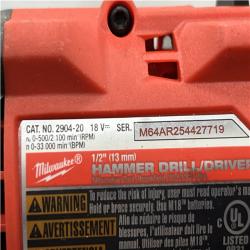 AS-IS Milwaukee FUEL 18V Lithium-Ion Brushless Cordless Hammer Drill and Impact Driver Combo Kit