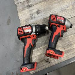 AS-IS Milwaukee 18V Lithium-Ion Cordless Drill Driver/Impact Driver Combo Kit