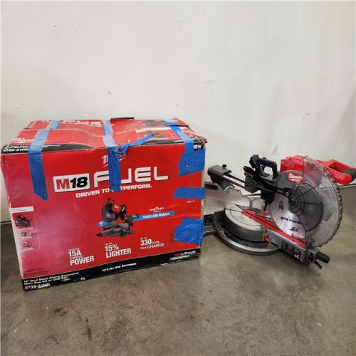 Phoenix Location LIKE NEW Milwaukee M18 FUEL 18V Lithium-Ion Brushless Cordless 12 in. Dual Bevel Sliding Compound Miter Saw Kit with One Battery and Charger