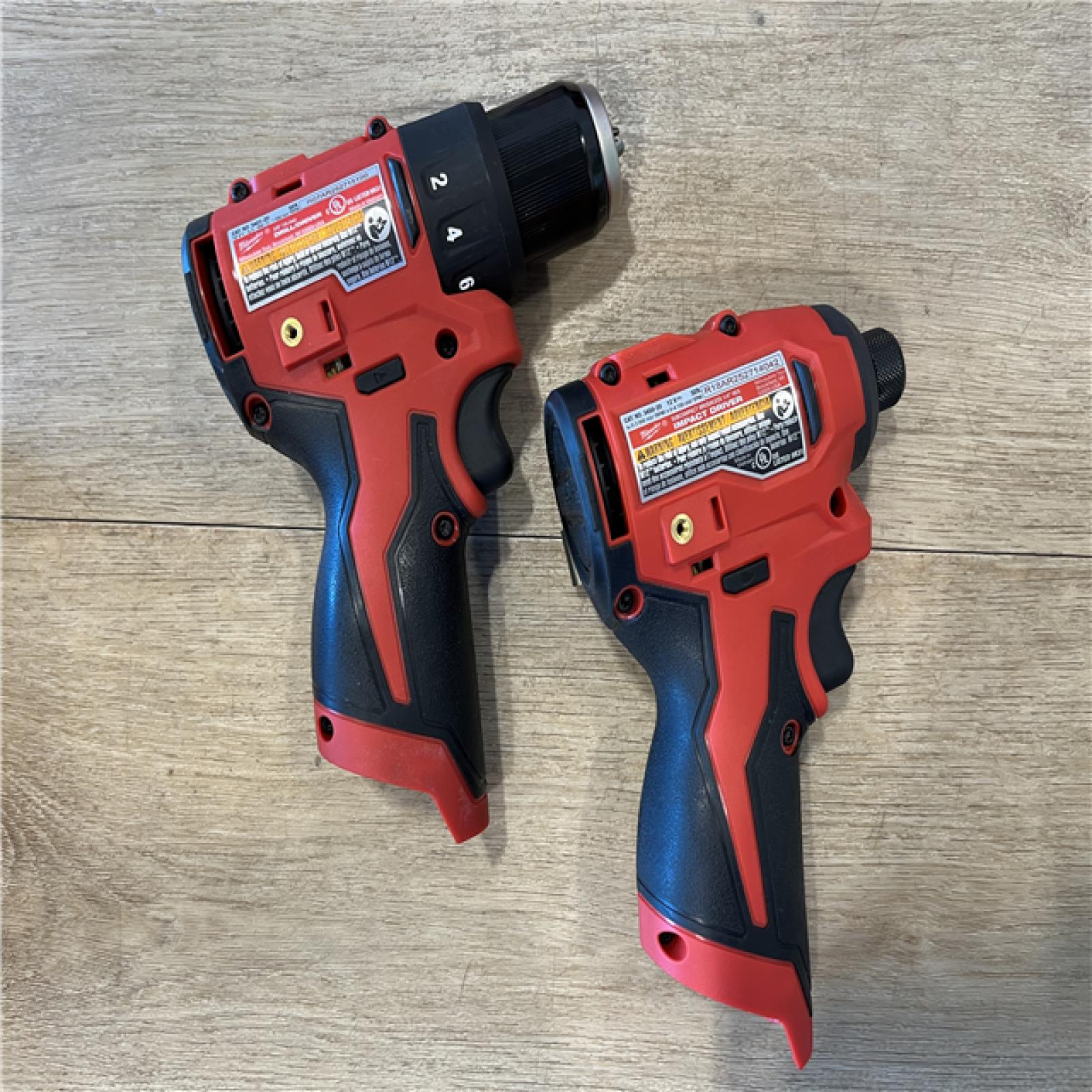 AS-IS Milwaukee 12-Volt Lithium-Ion Brushless Cordless Subcompact Drill and Impact Driver Combo Kit