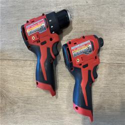 AS-IS Milwaukee 12-Volt Lithium-Ion Brushless Cordless Subcompact Drill and Impact Driver Combo Kit
