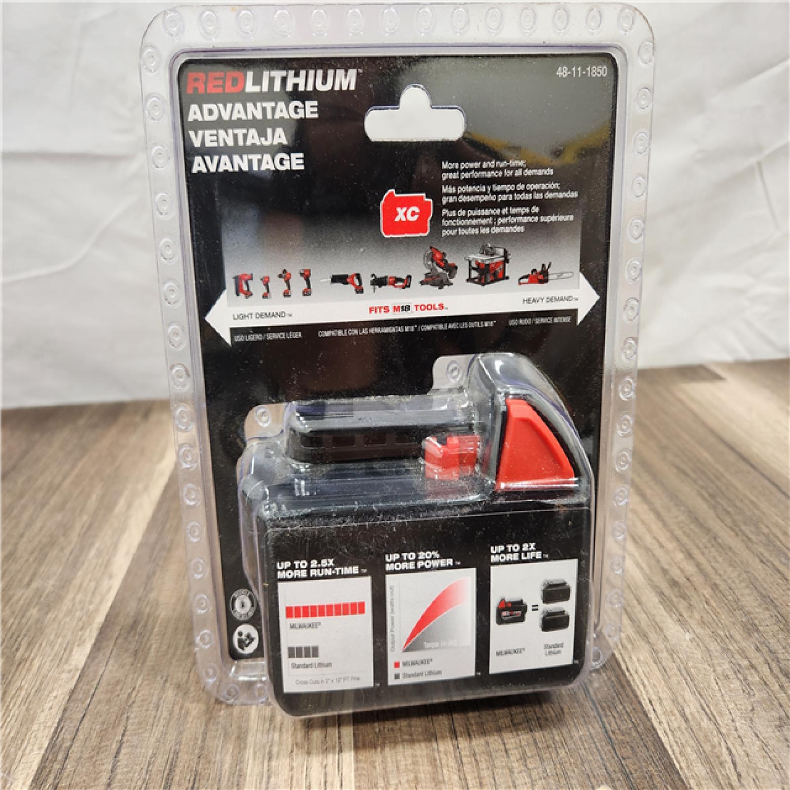 NEW! - Milwaukee M18 18-Volt Lithium-Ion XC Extended Capacity 5.0Ah Battery Pack