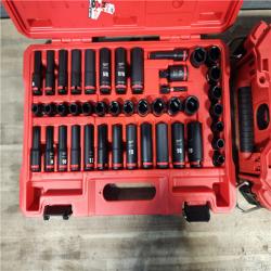 HOUSTON LOCATION - AS-IS Milwaukee Tool 43 Pc 3/8 Drive Deep Socket Set