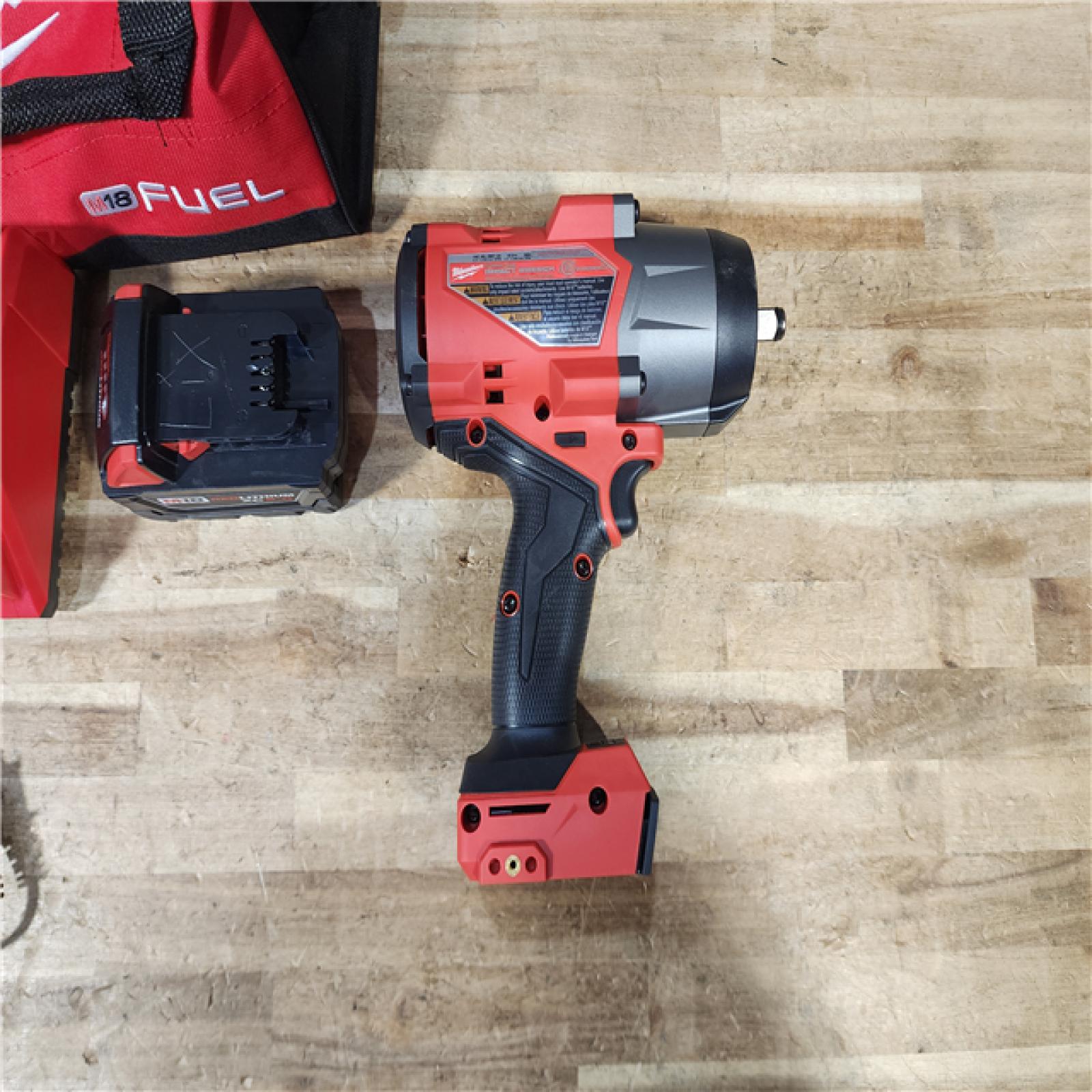 HOUSTON LOCATION - AS - IS Milwaukee FUEL 18V Lithium-Ion Brushless Cordless 1/2 in. Impact Wrench w/Friction Ring Kit