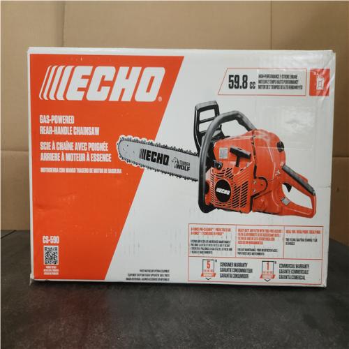 Phoenix NEW ECHO 20 in. 59.8 cc Gas 2-Stroke Rear Handle Timber Wolf Chainsaw