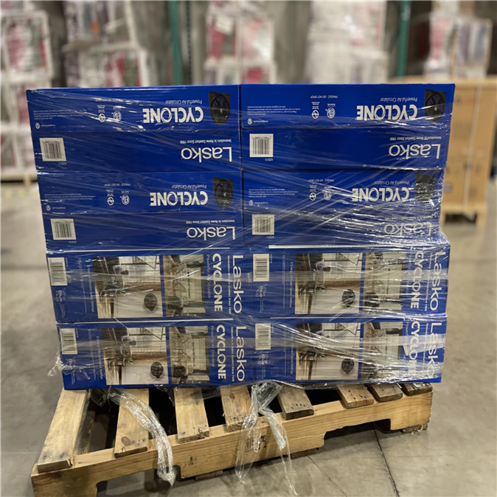 DALLAS LOCATION-NEW! Lasko Cyclone 20 in. 3 Speed Air Circulator Floor Fan for Home in Black Pallet (8 units)