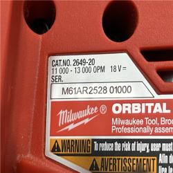 AS-IS Milwaukee 18V Lithium-Ion Cordless 1/4 in. Sheet Sander (Tool-Only)
