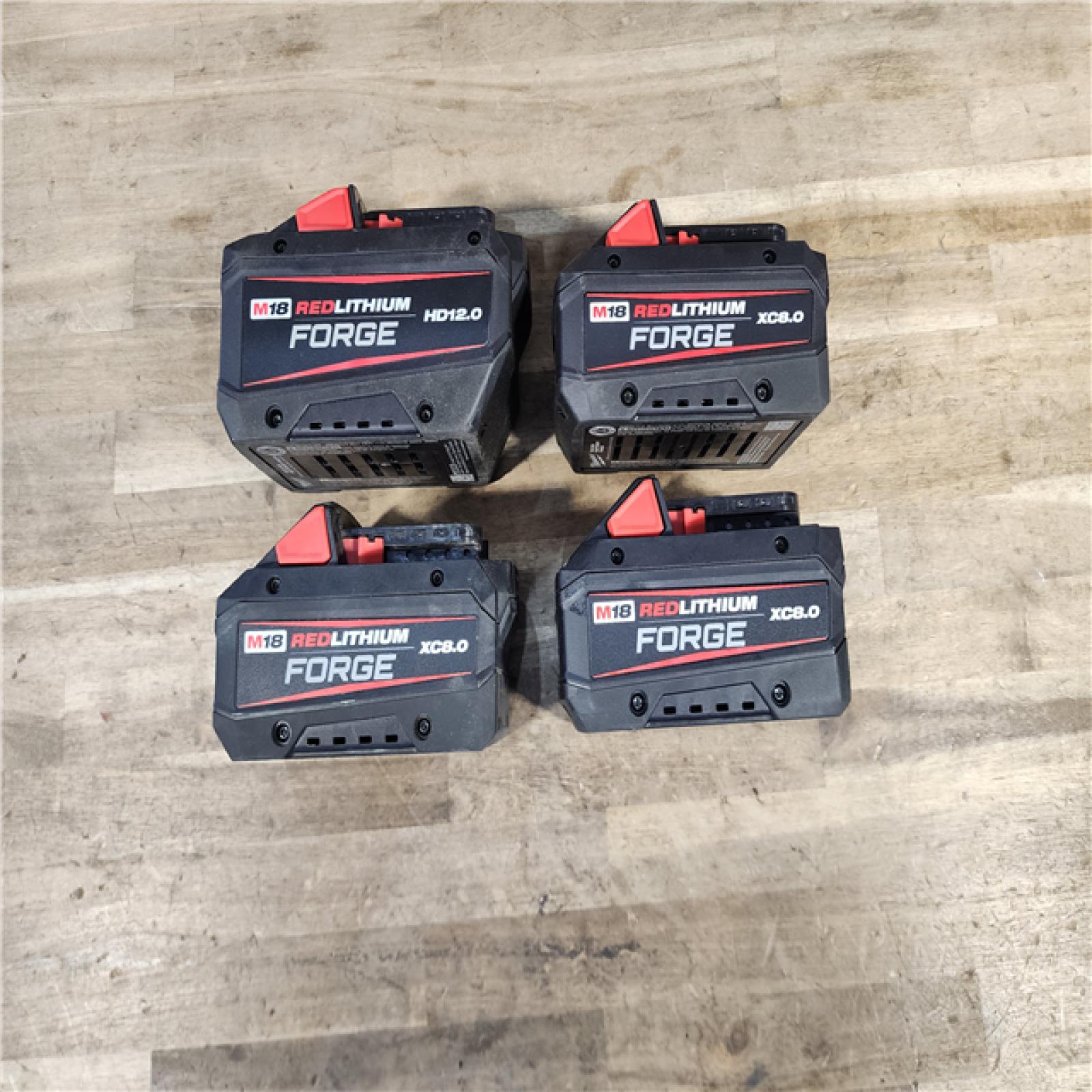 HOUSTON LOCATION - AS-IS MILWAUKEE FORGE BATTERY PACK QTY - 4