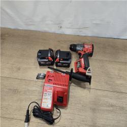 AS-IS Milwaukee FUEL 18V Lithium-Ion Brushless Cordless 1/2 in. Hammer Drill Driver Kit