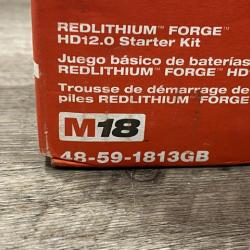 NEW - Milwaukee 18-Volt Lithium-Ion REDLITHIUM FORGE Starter Kit with 12. 0Ah Battery and Charger