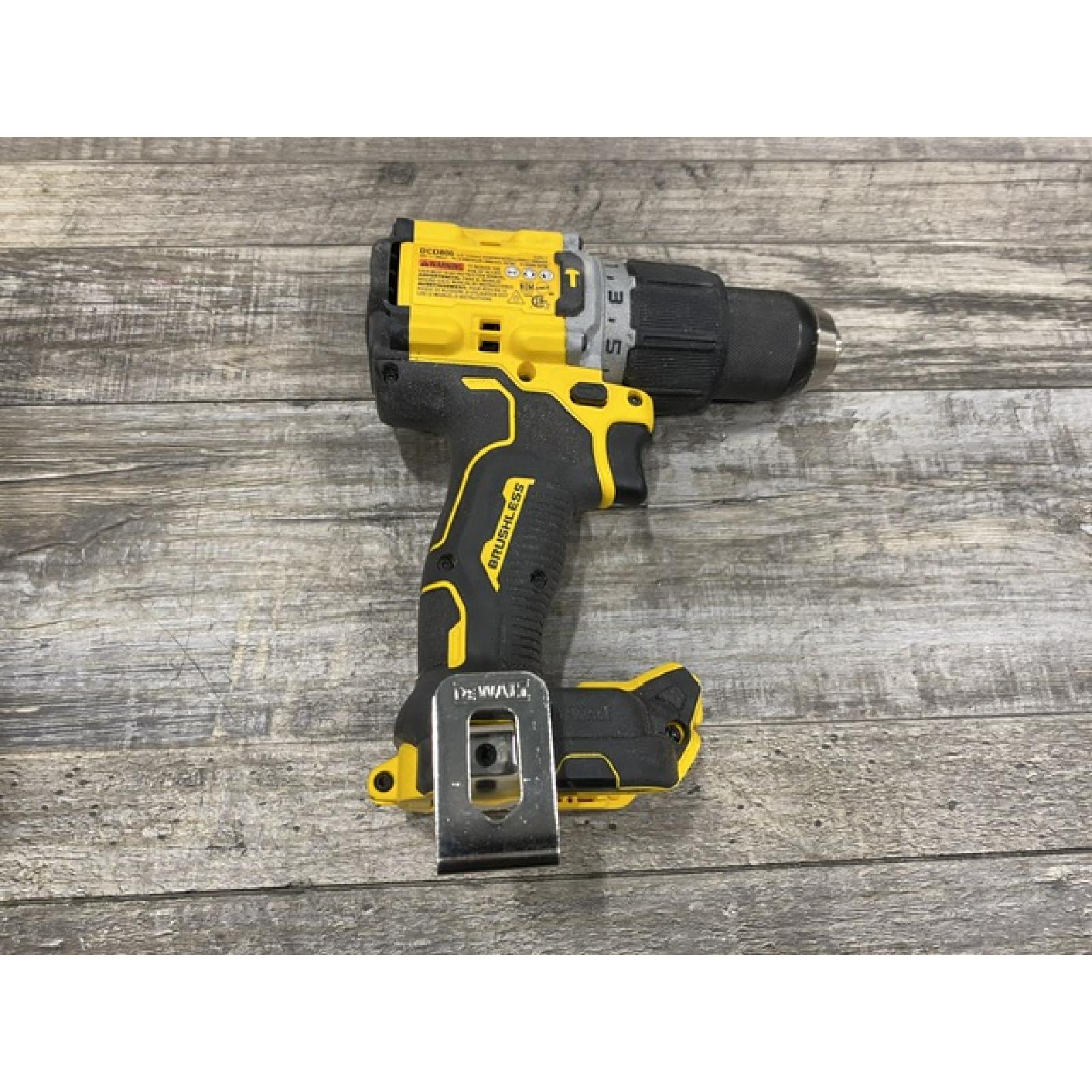 AS-IS DEWALT 20V XR Brushless Cordless 1/2 in. Hammer Drill (Tool-Only)