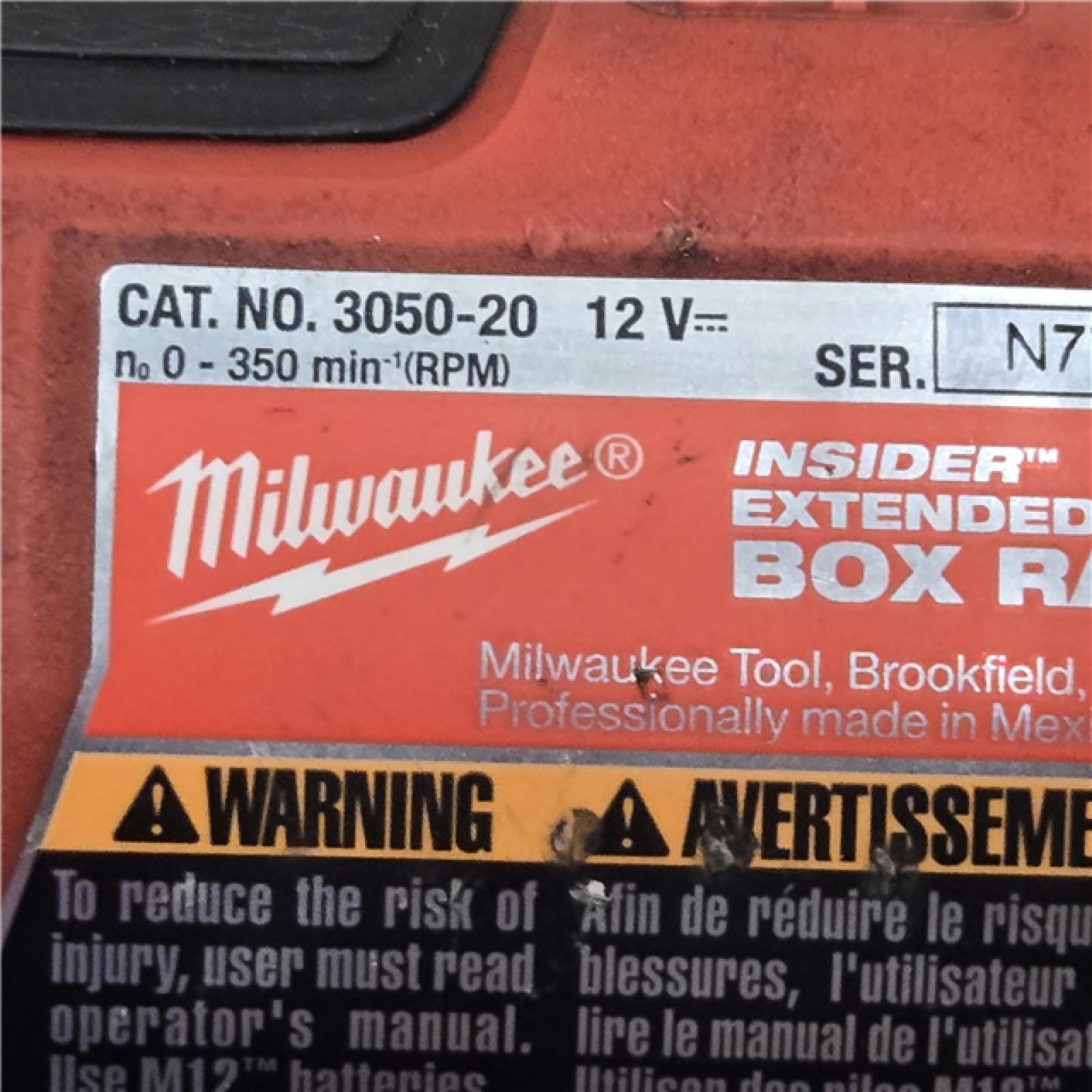 AS-IS Milwaukee M12 FUEL INSIDER Extended Reach Box Ratchet