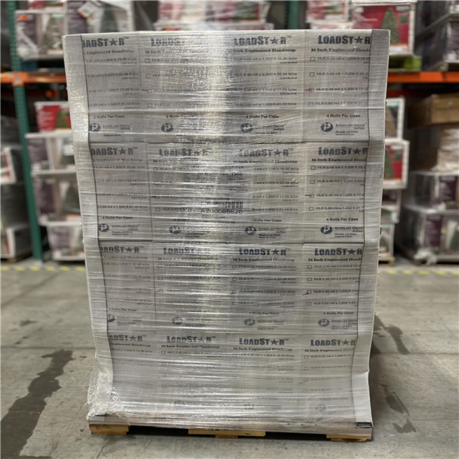DALLAS LOCATION- LOAD STAR 16INCH ENGINEERED HANDWRAP PALLET-(256 ROLLS)