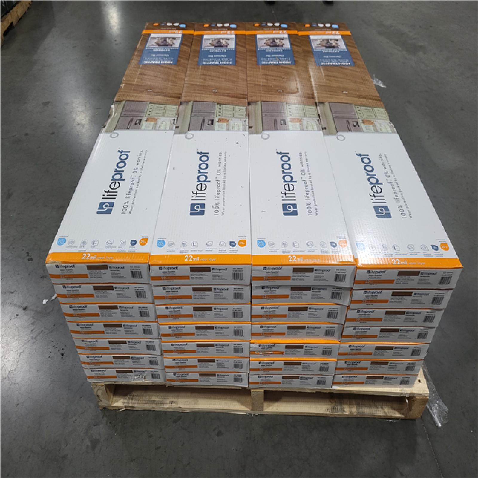 CALIFORNIA AS-IS LIKE NEW LIFEPROOF HIGH TRAFFIC RIGID CORE VINYL PLANK FLOORING IN CLERMONT ELM