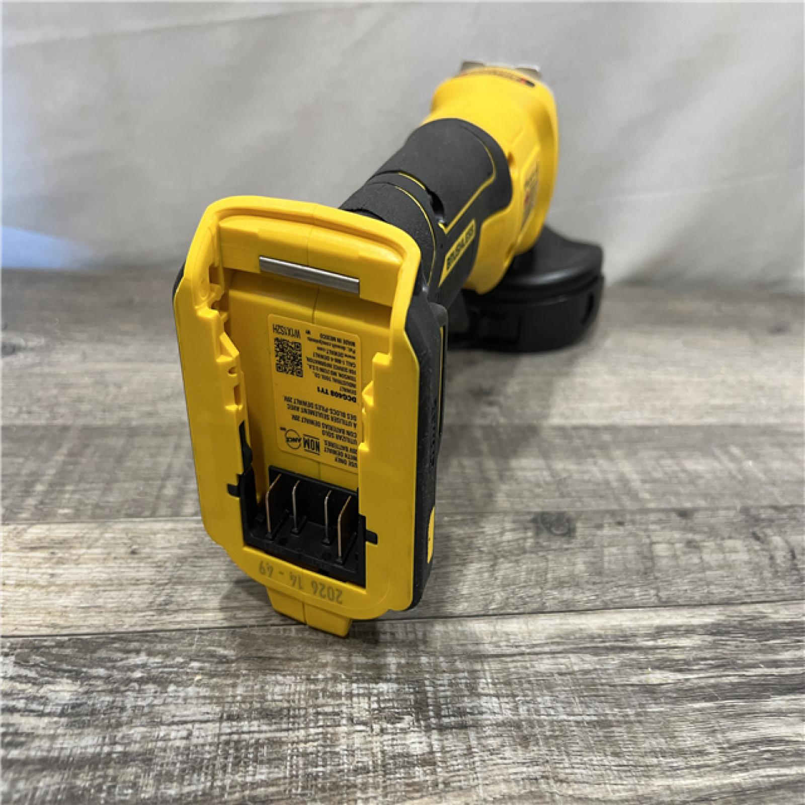 AS-IS DEWALT 20V MAX Cordless Brushless 4-1/2 in. Angle Grinder with Paddle Switch (Tool Only)